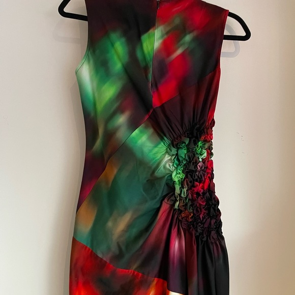 Dries Van Noten Ruched Printed Cotton-Poplin Midi Dress - Picture 8 of 15